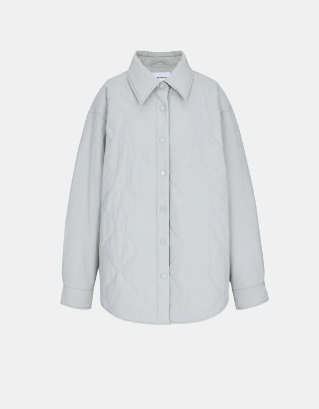 Quilted Drop Shoulder Button Up Lightweight Winter Coat sold by Urban Revivo