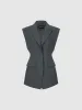 Peak Lapel Skater Vest sold by Urban Revivo