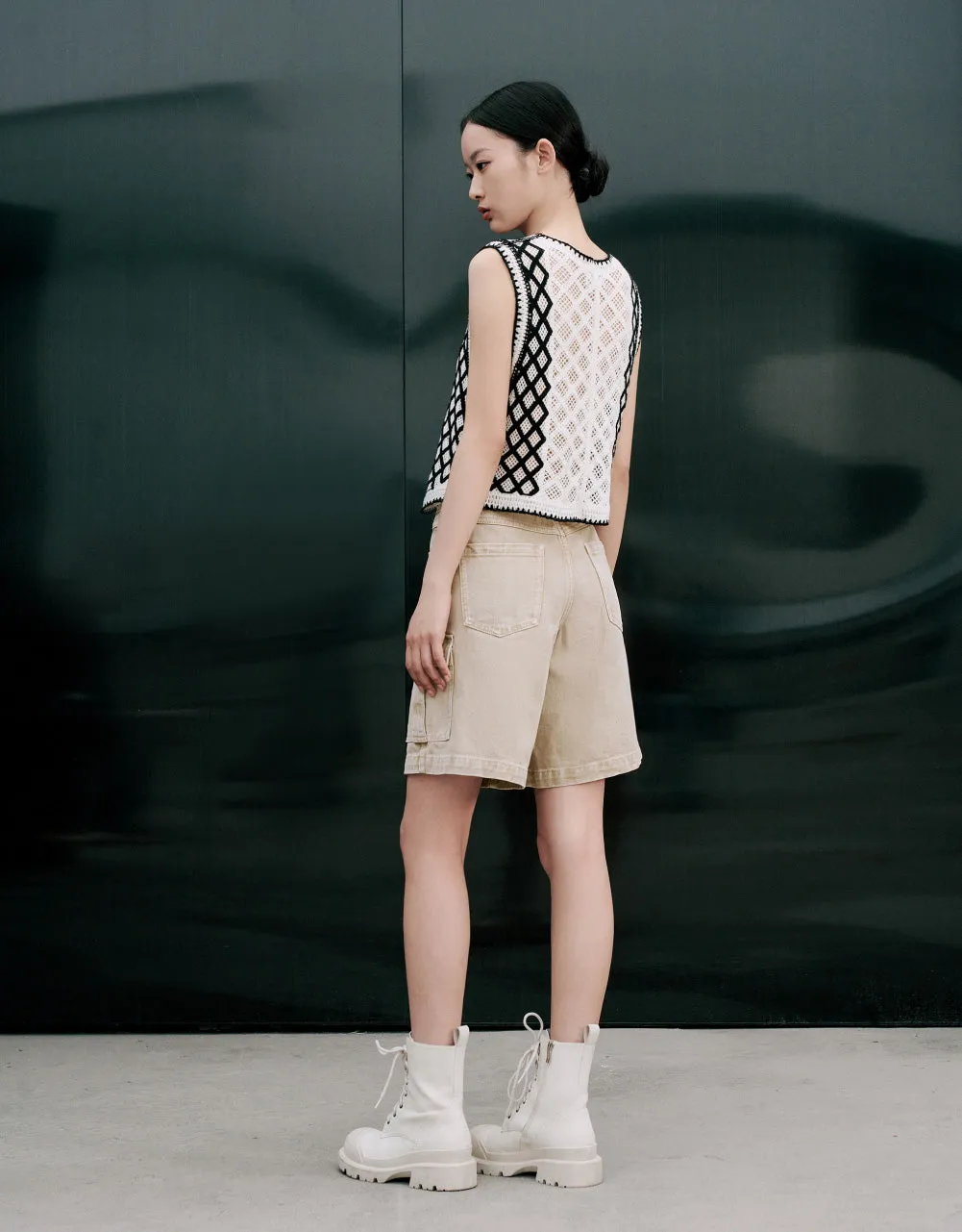 Pointelle Knitted Vest sold by Urban Revivo product image thumbnail 4