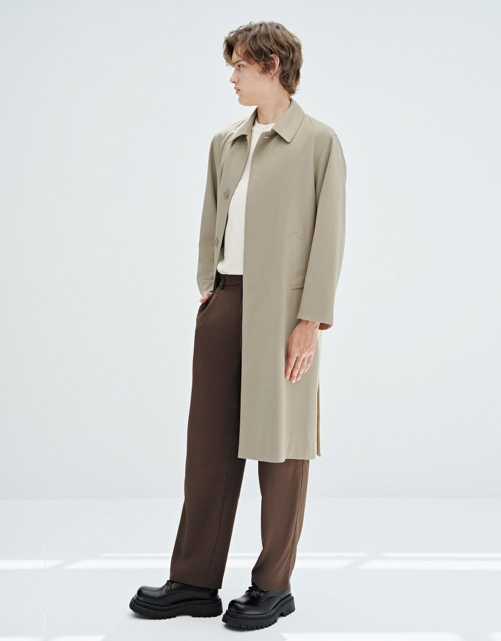 Straight Trench Coat sold by Urban Revivo product image thumbnail 3