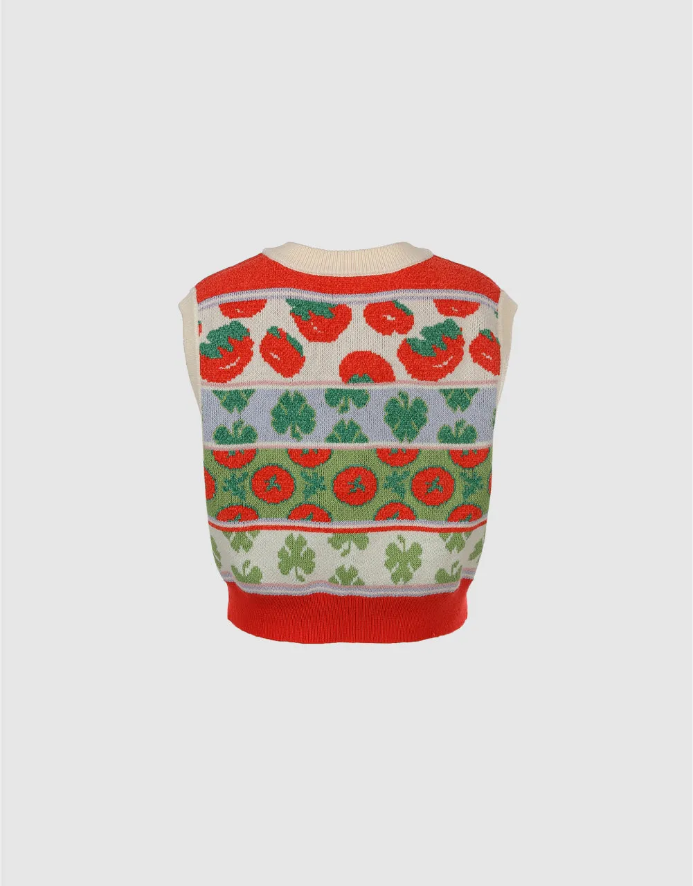 Pastel Striped Sweater Vest sold by Urban Revivo product image thumbnail 4