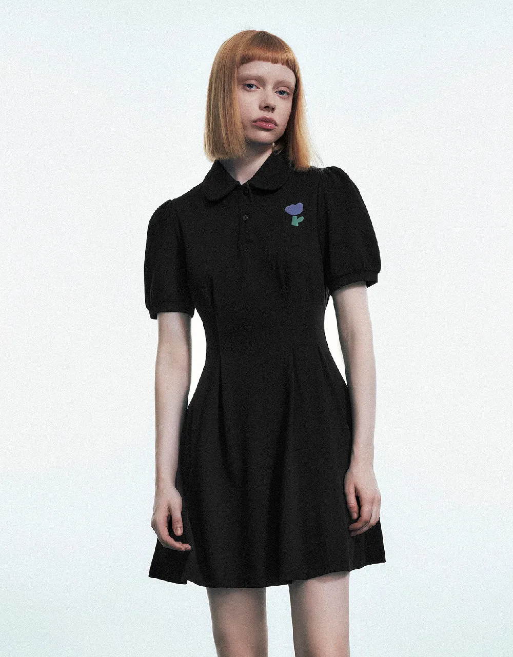 Flower Printed A-Line Dress sold by Urban Revivo