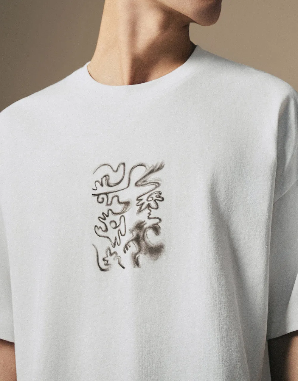 Printed Crew Neck T-Shirt sold by Urban Revivo product image thumbnail 4