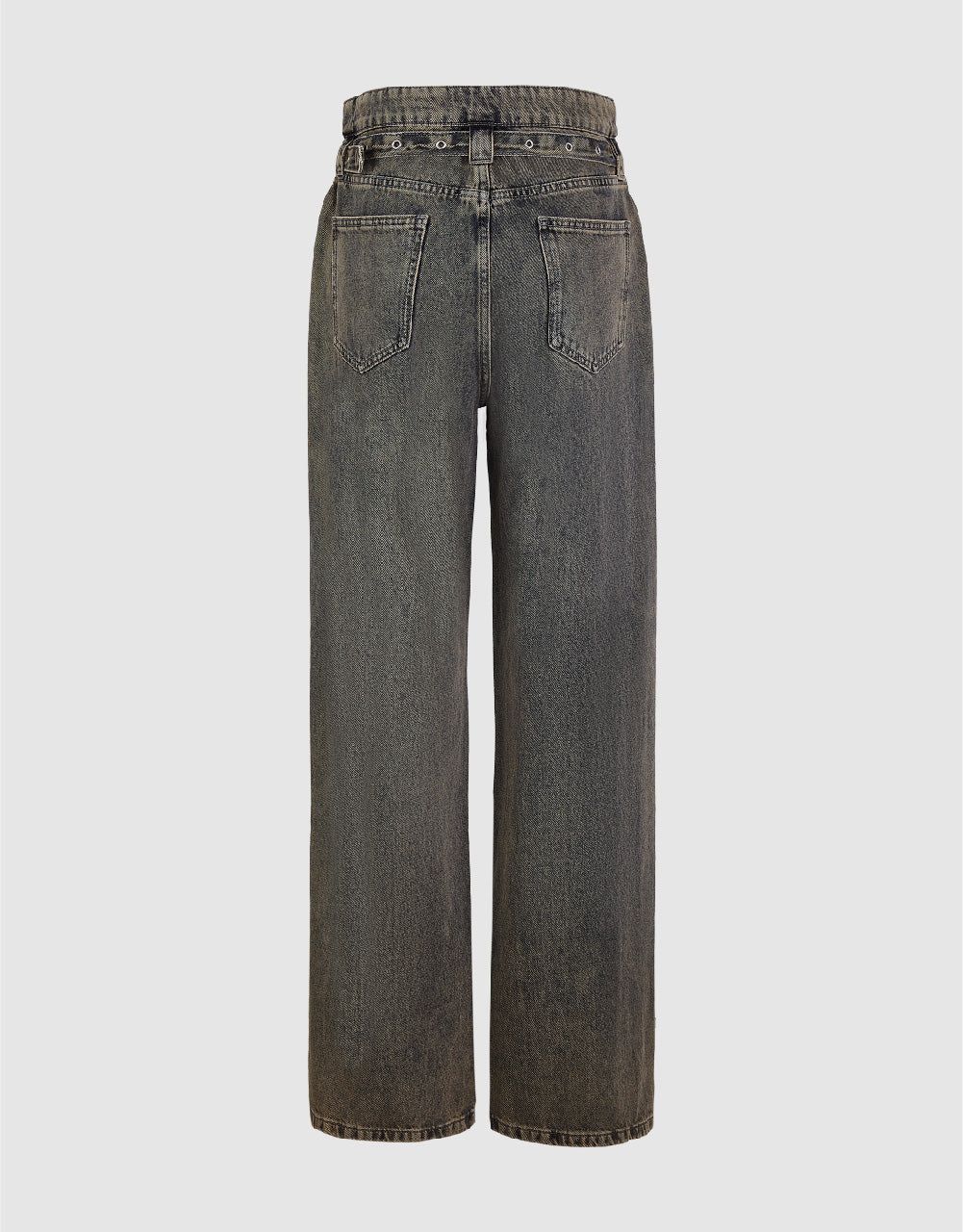 Wide-Leg Jeans With Belt sold by Urban Revivo product image thumbnail 3
