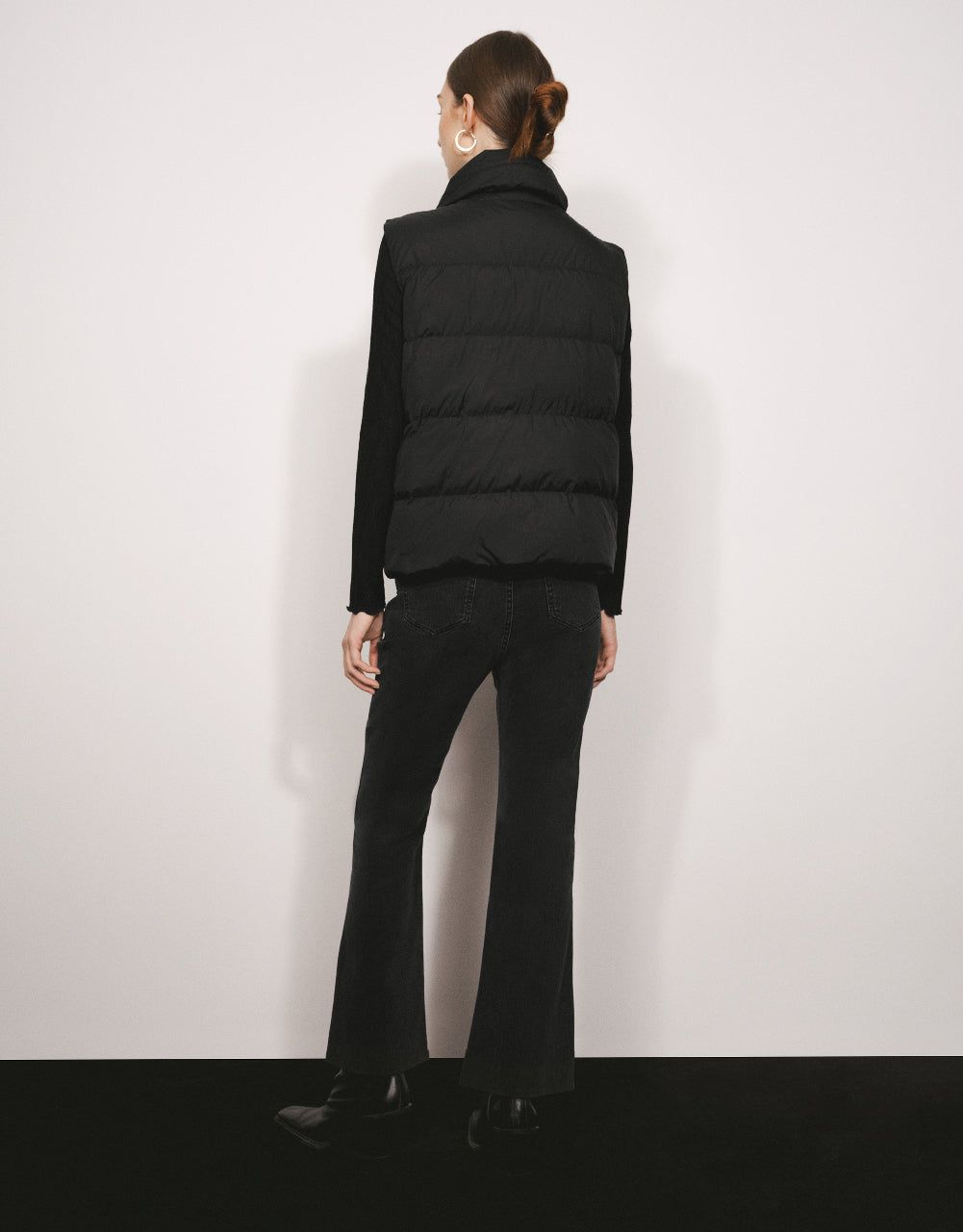 Tweed Stand Collar Puffer Vest sold by Urban Revivo product image thumbnail 4