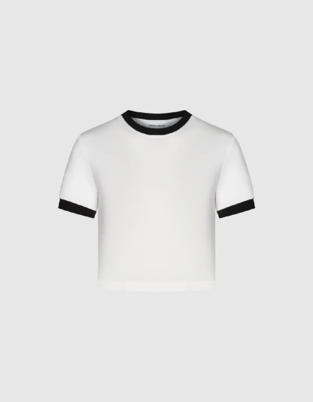 Crew Neck Skinny T-Shirt sold by Urban Revivo