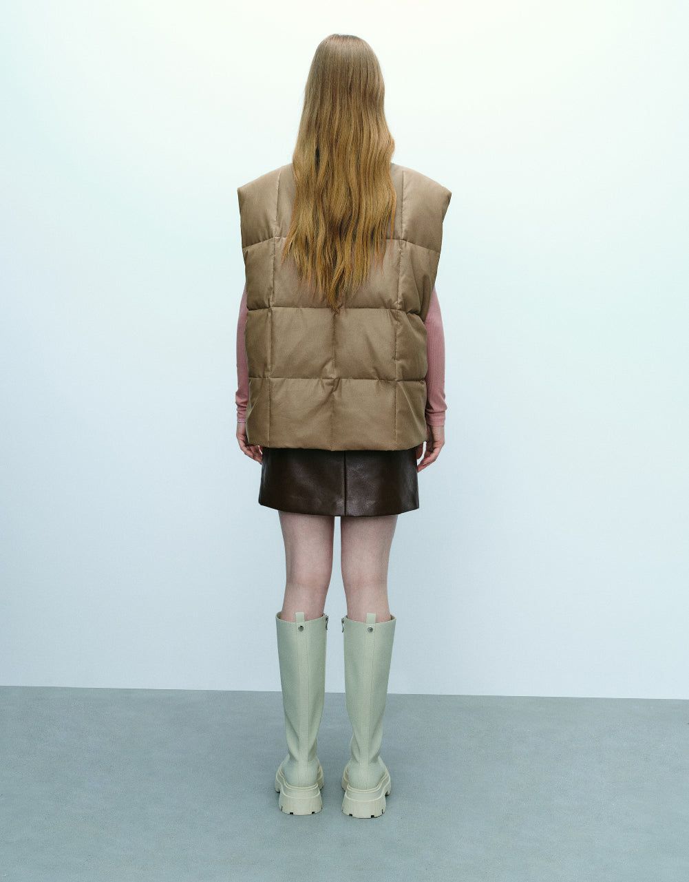 Stand Collar Puffer Waistcoat sold by Urban Revivo product image thumbnail 4