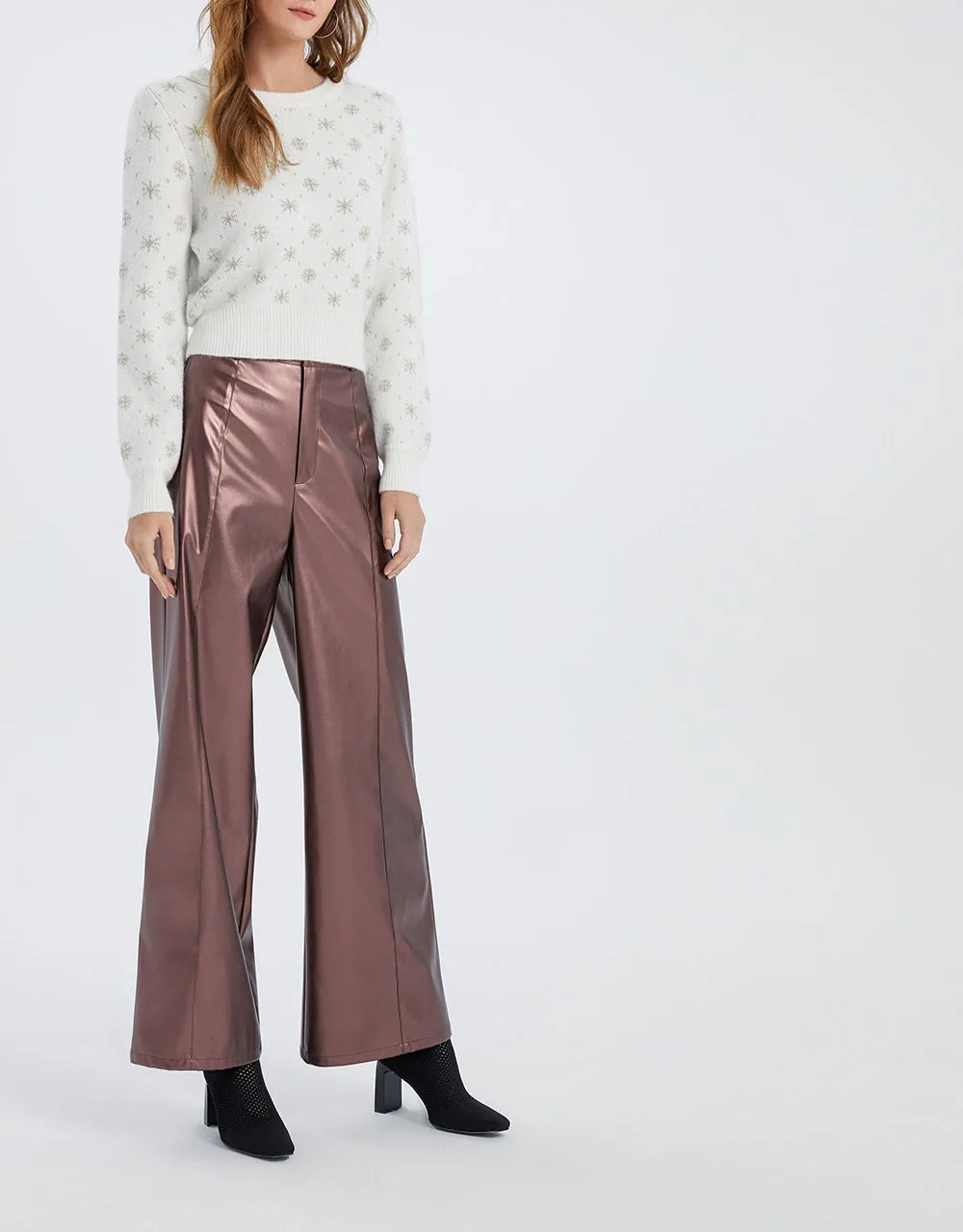 Vintage Style Wide Leg Pants sold by Urban Revivo product image thumbnail 4