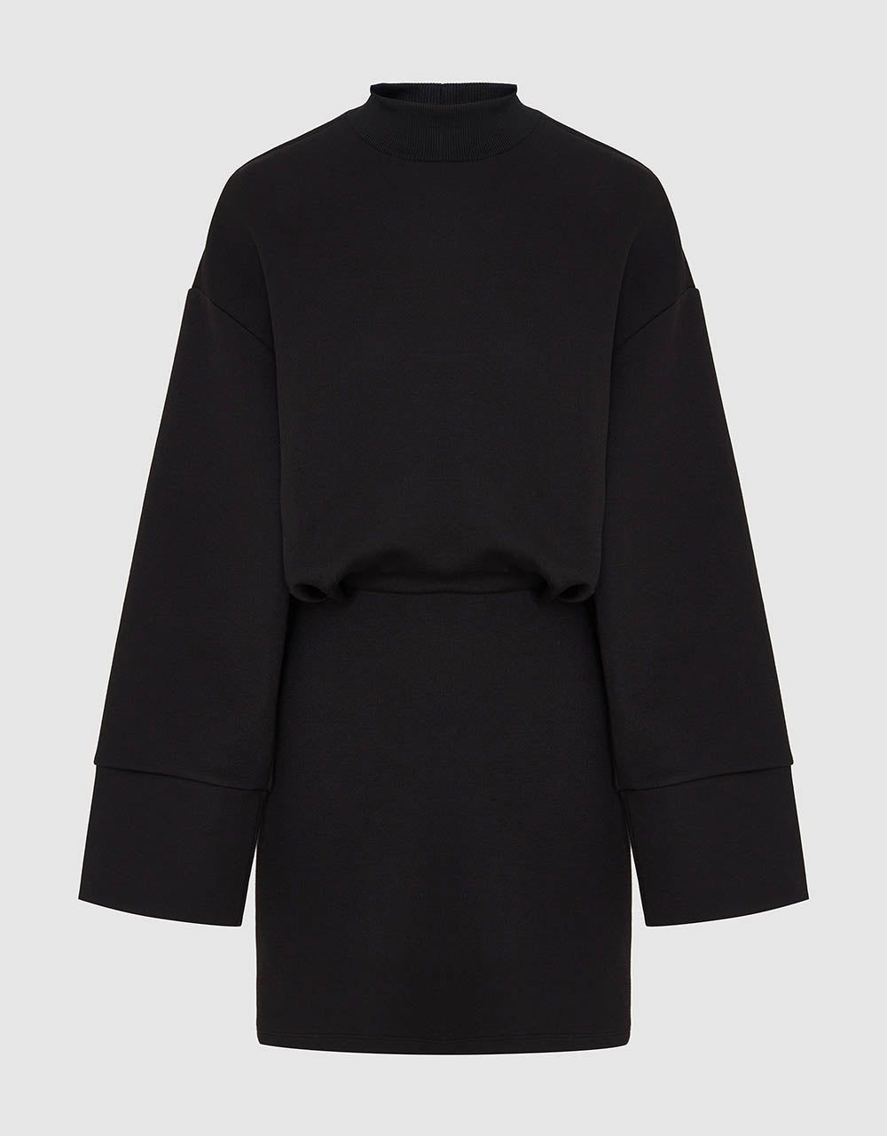 Stand Collar Knitted Skater Dress sold by Urban Revivo product image thumbnail 2