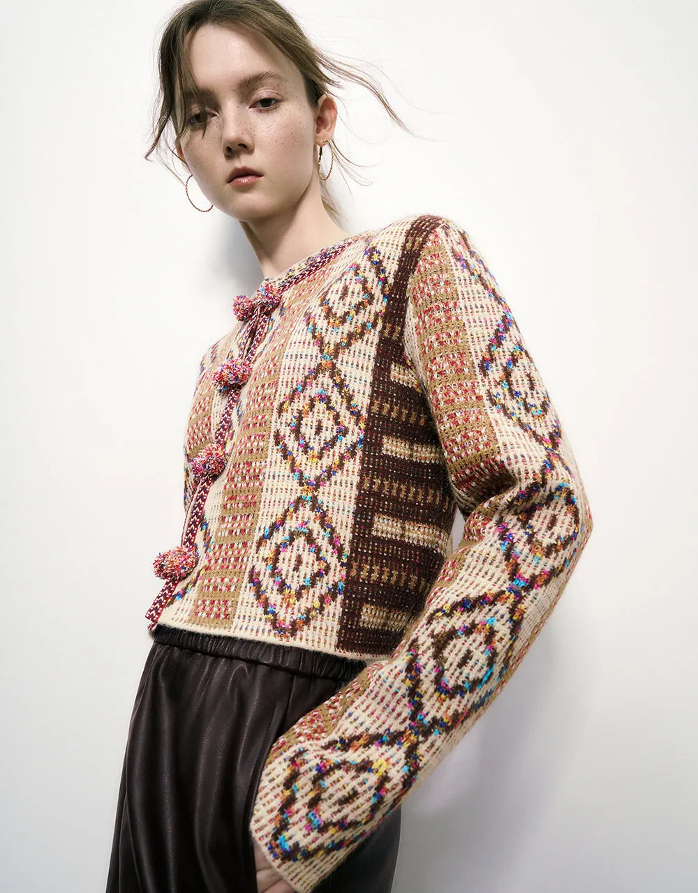 Crew Neck Knitted Cardigan sold by Urban Revivo product image thumbnail 3