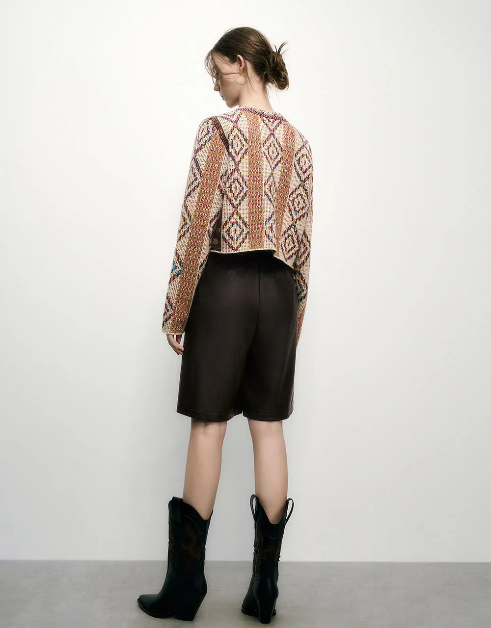 Crew Neck Knitted Cardigan sold by Urban Revivo product image thumbnail 4