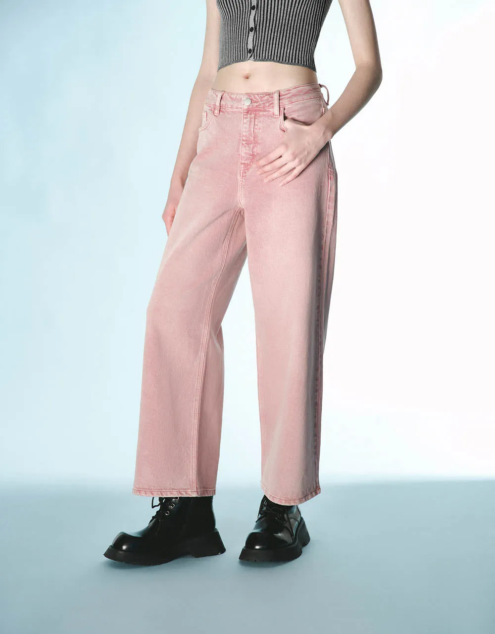 Wide-Leg Jeans sold by Urban Revivo product image thumbnail 4