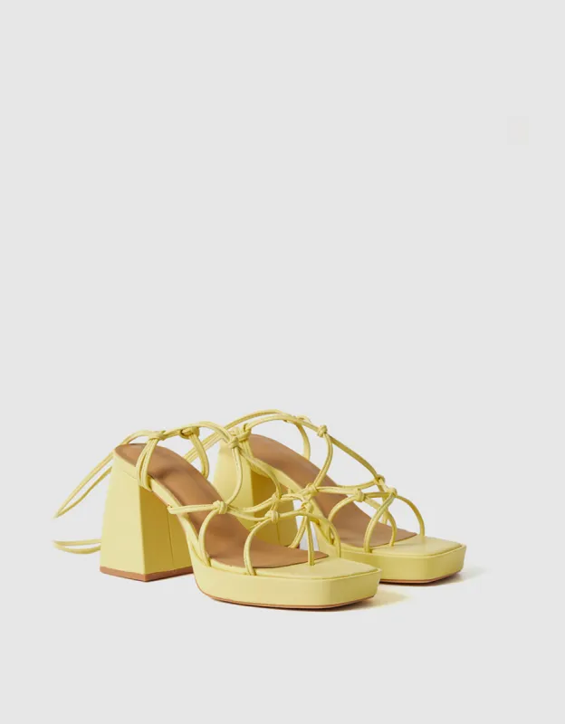 Strappy Platform Heeled Sandals sold by Urban Revivo