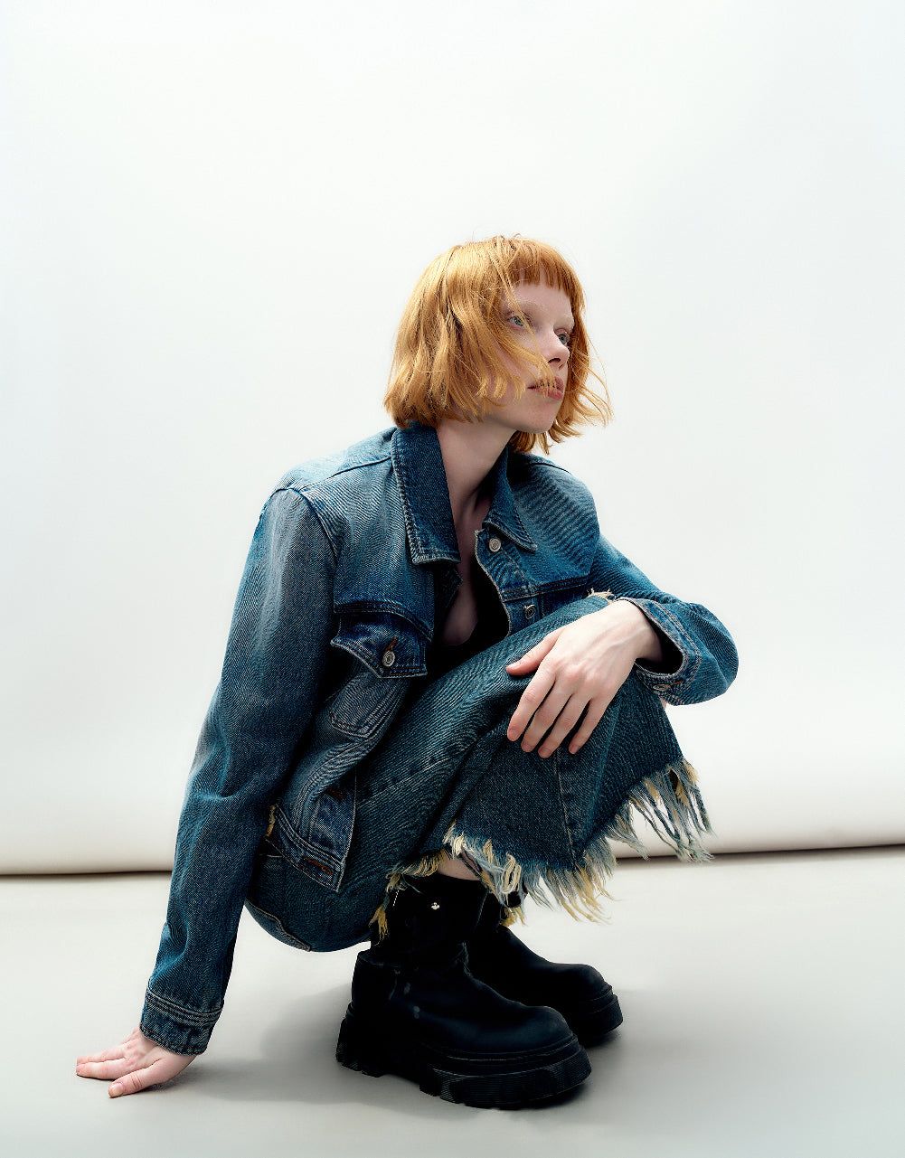 Raw Hem Denim Jacket sold by Urban Revivo product image thumbnail 3