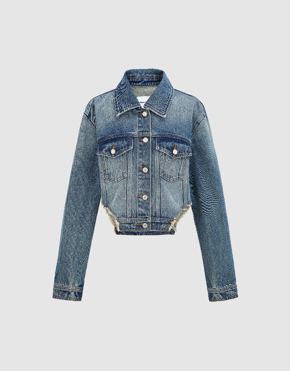 Raw Hem Denim Jacket sold by Urban Revivo product image thumbnail 2