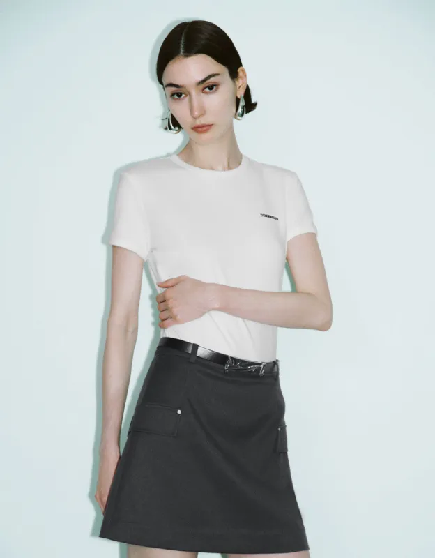 Letter Printed Crew Neck T-Shirt sold by Urban Revivo