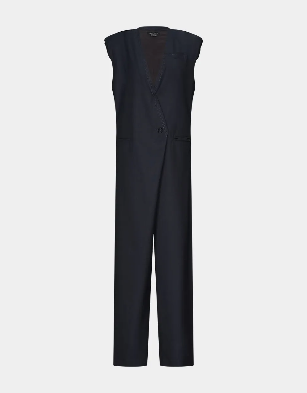 Sleeveless V-Neck Jumpsuit sold by Urban Revivo product image thumbnail 2