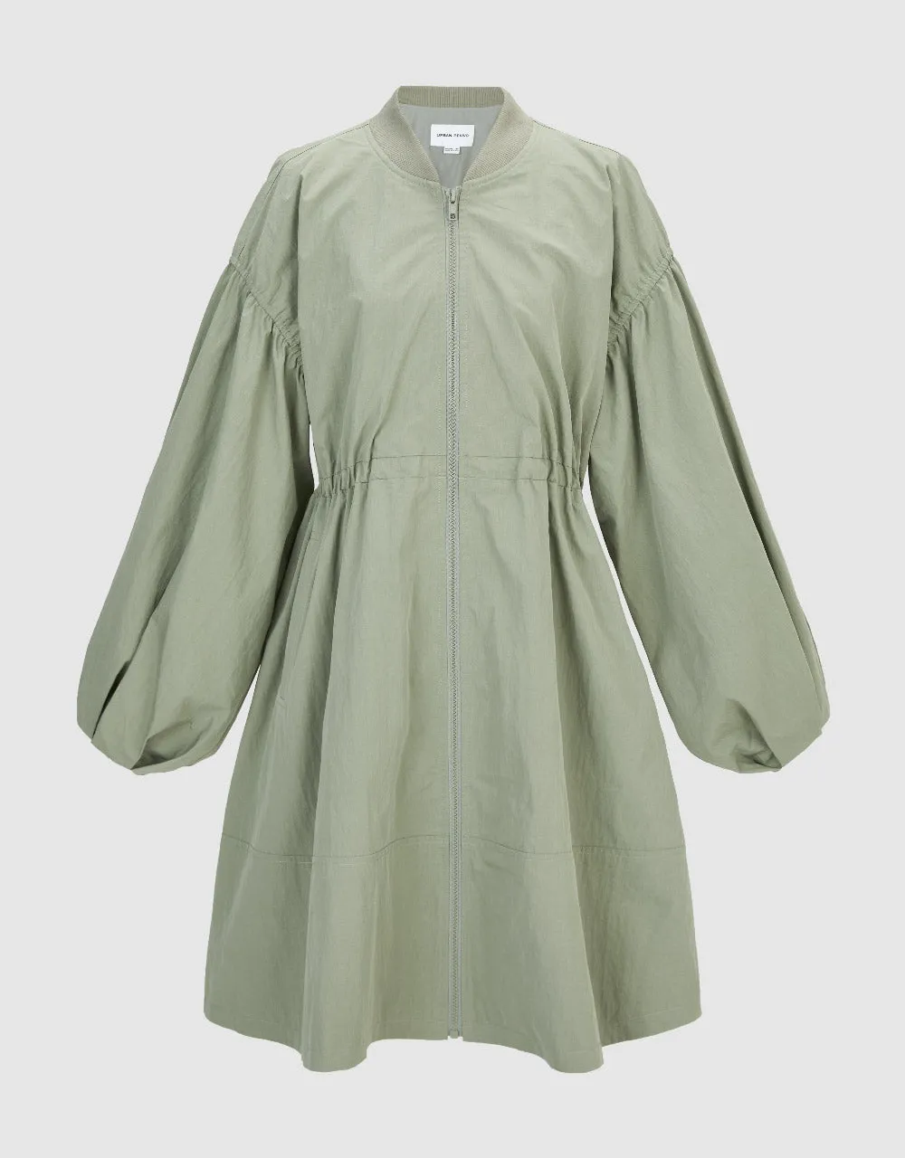 Zipper Front Puff Sleeve Skater Jacket sold by Urban Revivo product image thumbnail 2