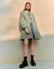 Zipper Front Puff Sleeve Skater Jacket sold by Urban Revivo