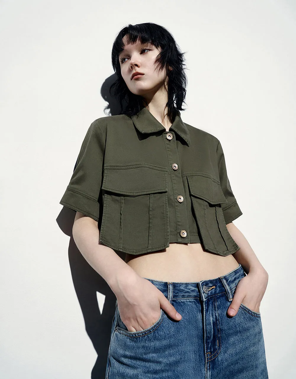 Cropped Straight Jacket sold by Urban Revivo product image thumbnail 3