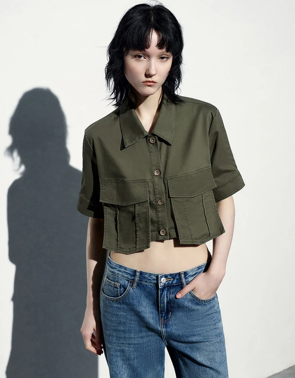 Cropped Straight Jacket sold by Urban Revivo