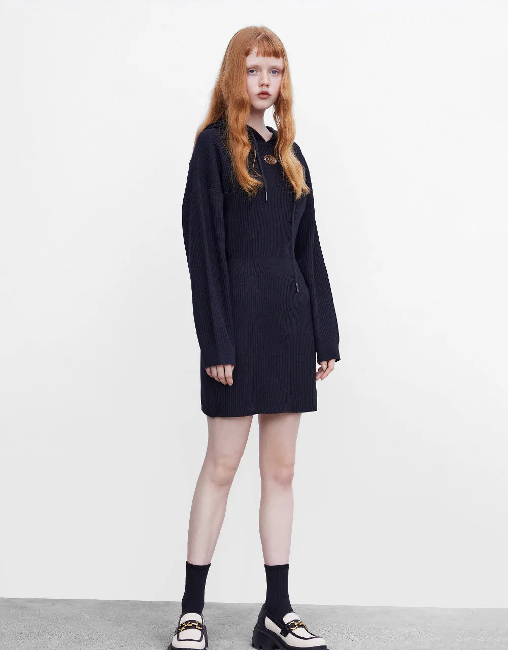 Hooded Knitted Dress sold by Urban Revivo product image thumbnail 3