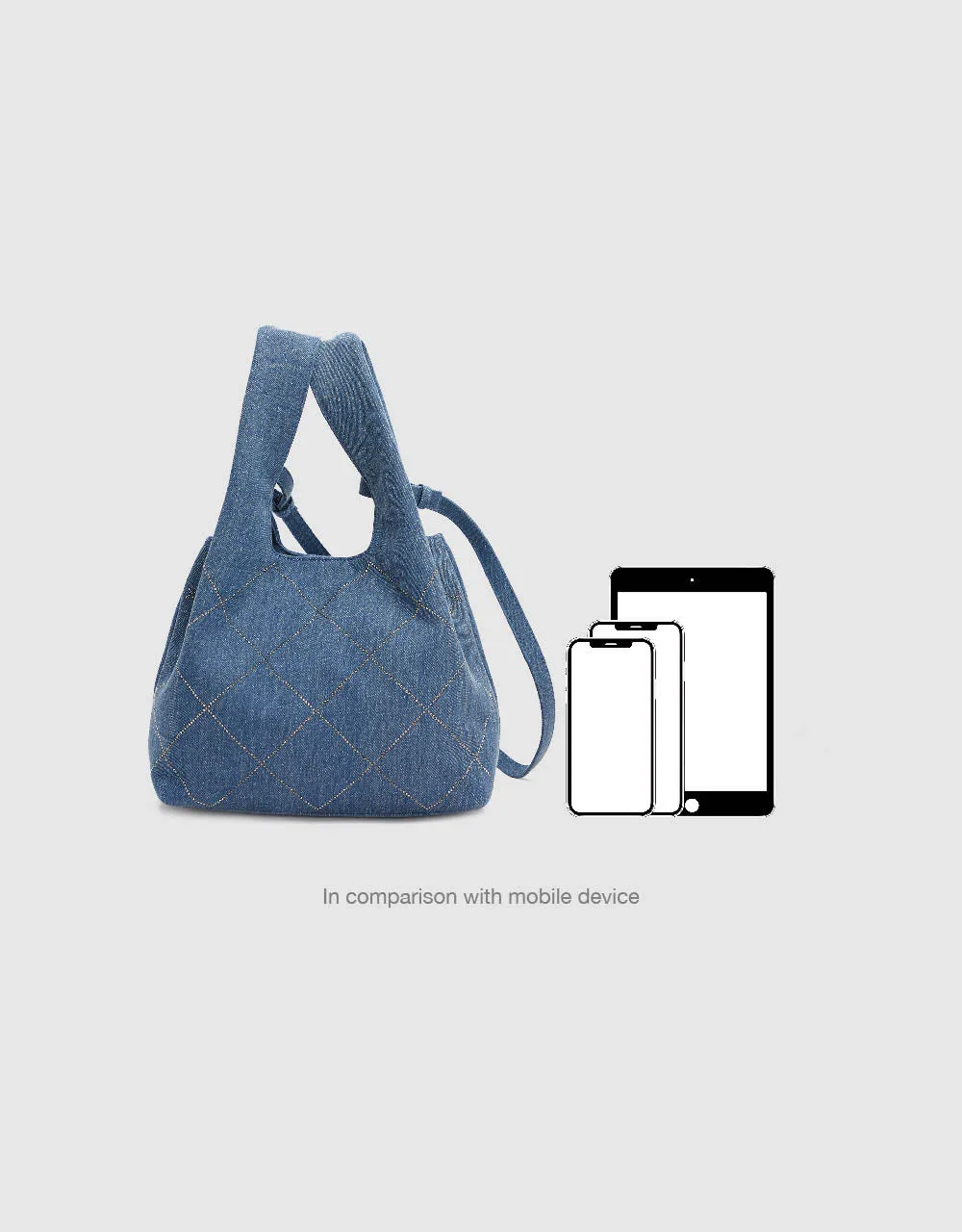 Denim Shoulder Bag sold by Urban Revivo product image thumbnail 2