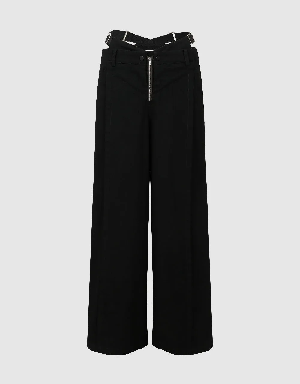 Cut-Out Wide-Leg Pants sold by Urban Revivo