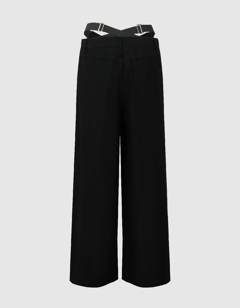 Cut-Out Wide-Leg Pants sold by Urban Revivo product image thumbnail 3