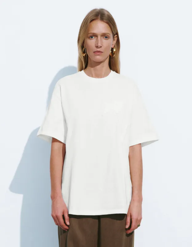 Crew Neck Straight T-Shirt sold by Urban Revivo