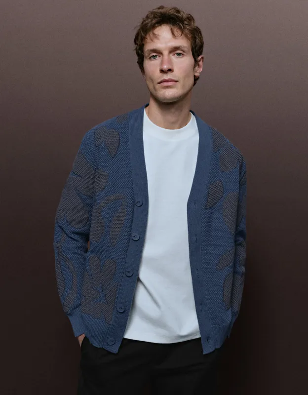 V-Neck Knitted Cardigan sold by Urban Revivo