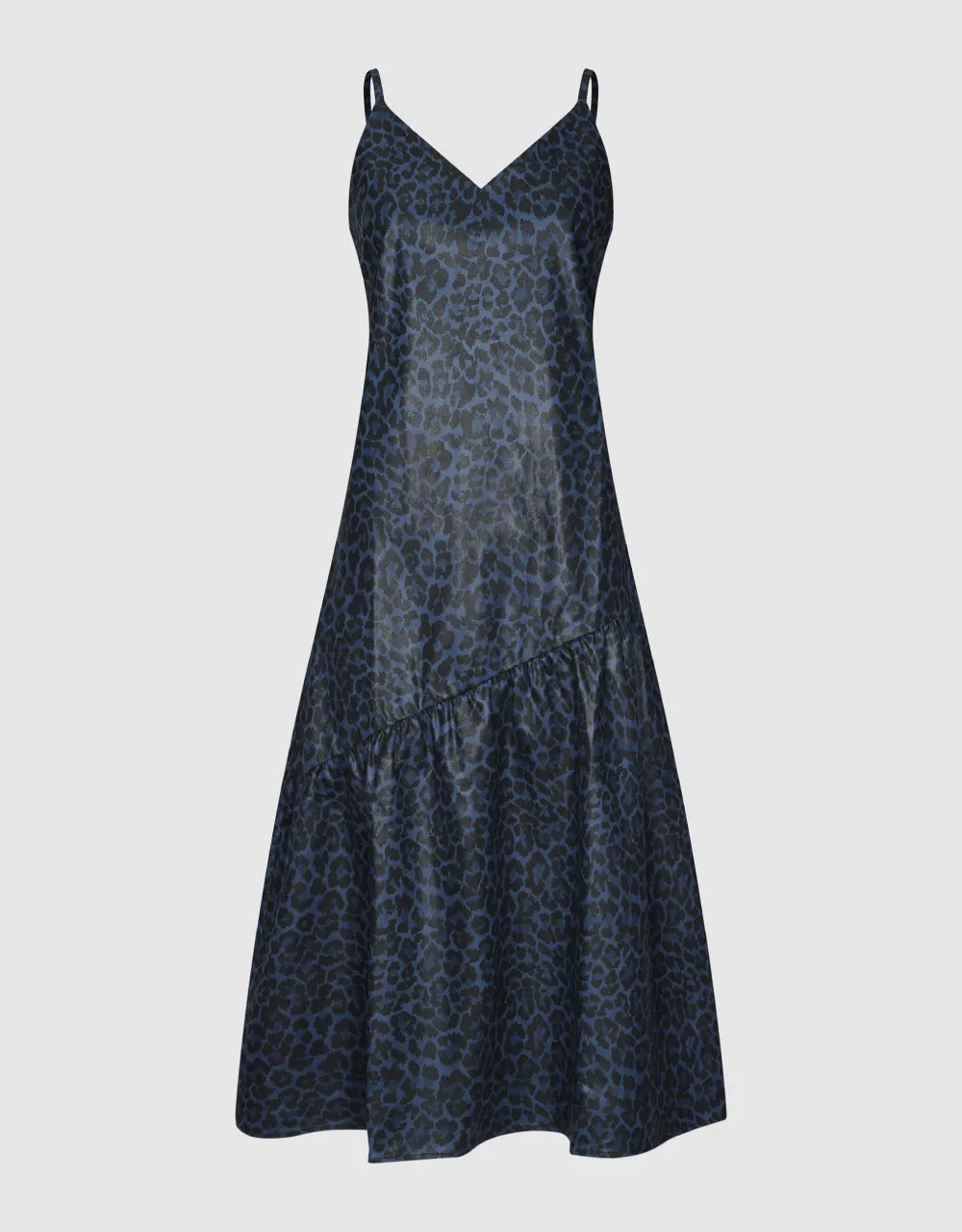 Leopard Printed Sleeveless V-Neck A-Line Dress sold by Urban Revivo product image thumbnail 2