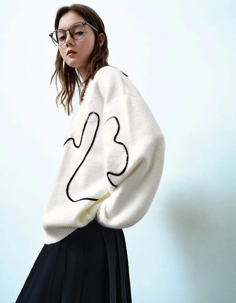 Crew Neck Knitted T-Shirt sold by Urban Revivo product image thumbnail 3