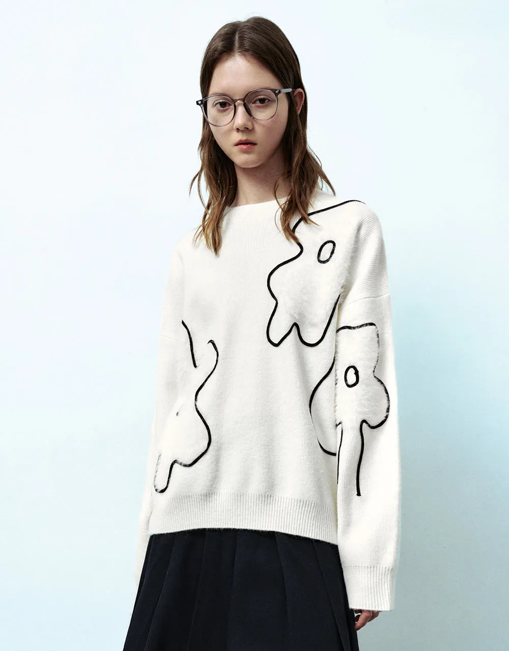 Crew Neck Knitted T-Shirt sold by Urban Revivo