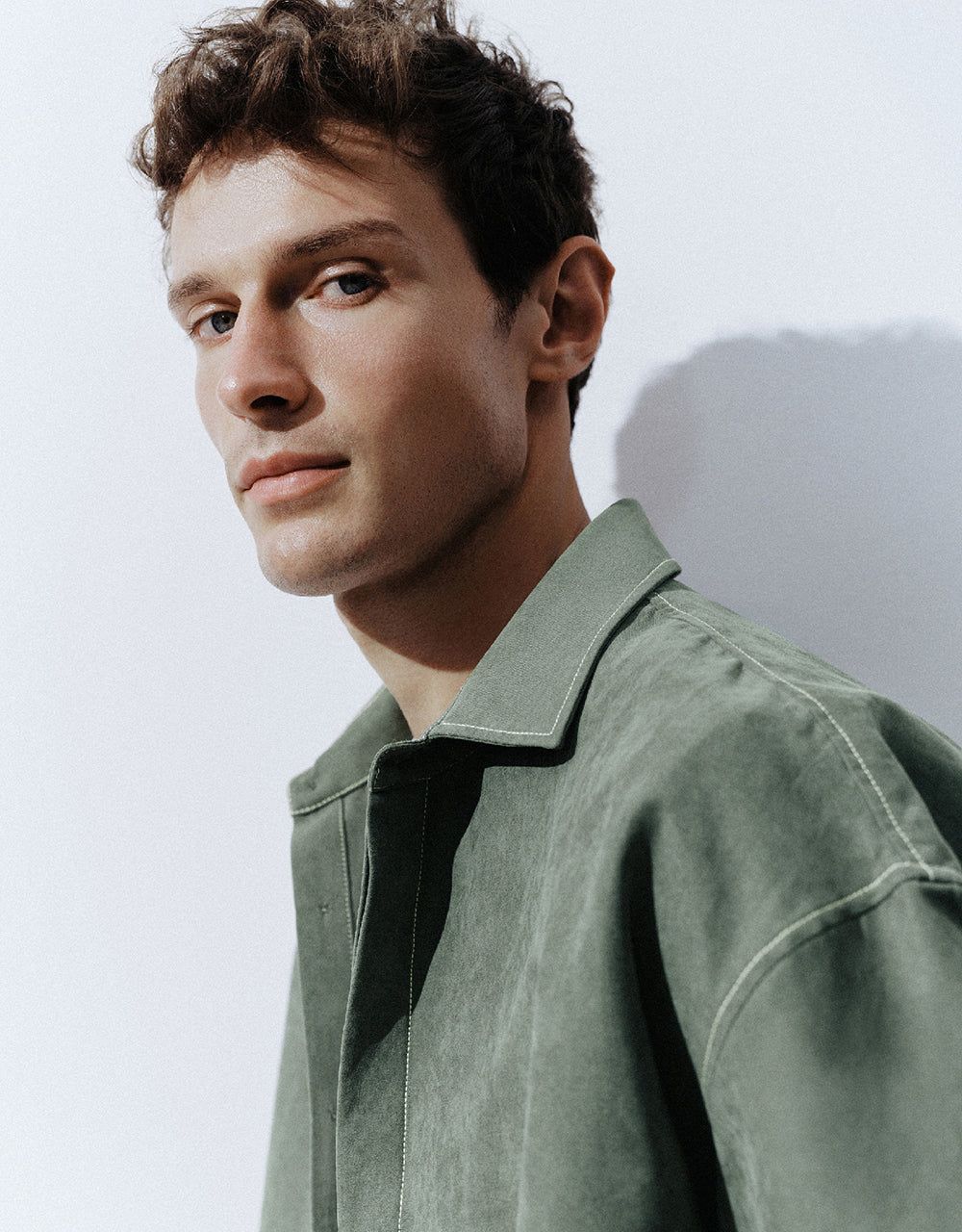 Drop Shoulder Sleeve Loose Shirt sold by Urban Revivo product image thumbnail 5