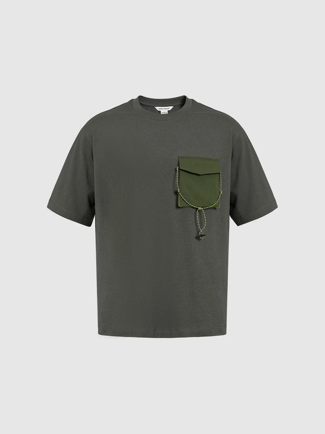 Crew Neck Loose T-Shirt sold by Urban Revivo product image thumbnail 2