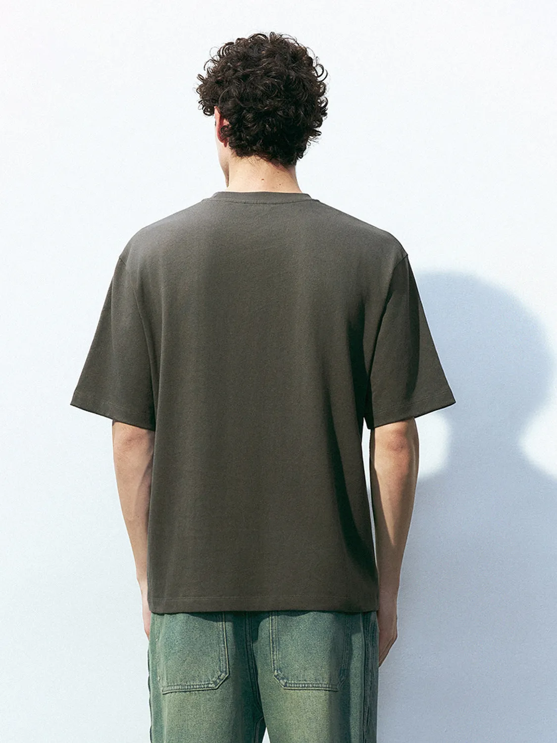 Crew Neck Loose T-Shirt sold by Urban Revivo product image thumbnail 3