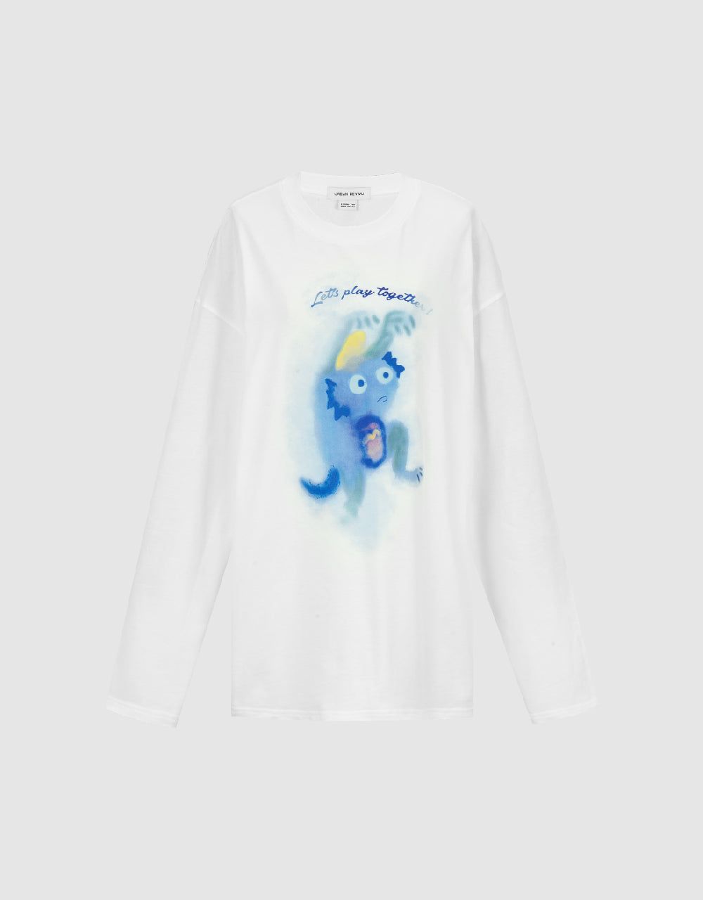 Printed Crew Neck Loose Sweatshirt sold by Urban Revivo