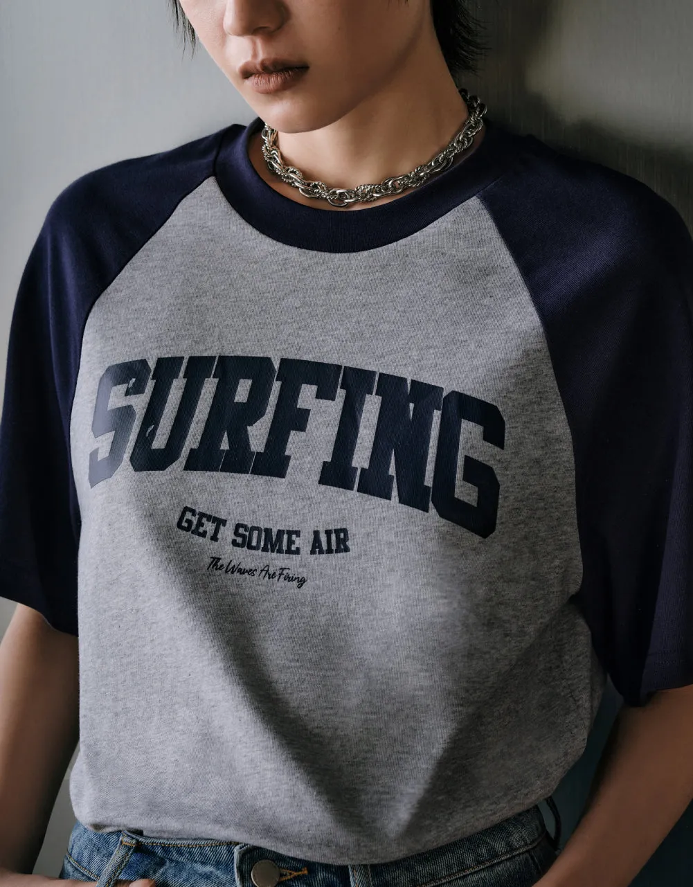 Printed Raglan Sleeve T-Shirt sold by Urban Revivo product image thumbnail 5