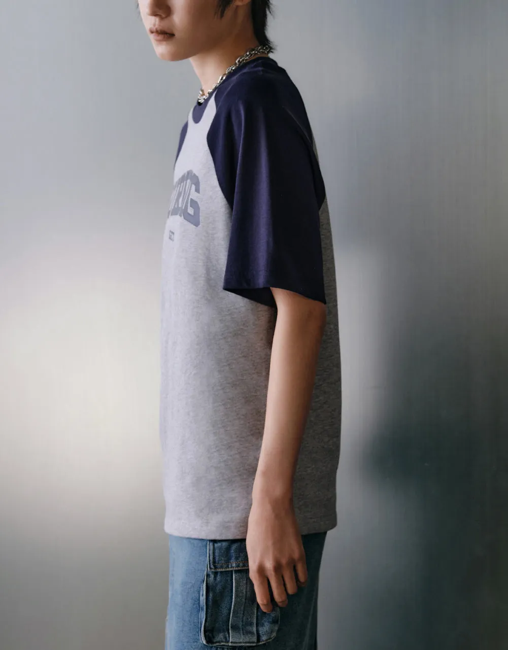 Printed Raglan Sleeve T-Shirt sold by Urban Revivo product image thumbnail 3