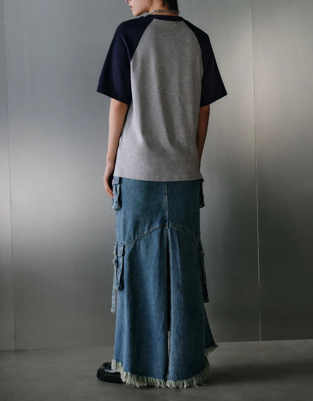 Printed Raglan Sleeve T-Shirt sold by Urban Revivo product image thumbnail 4