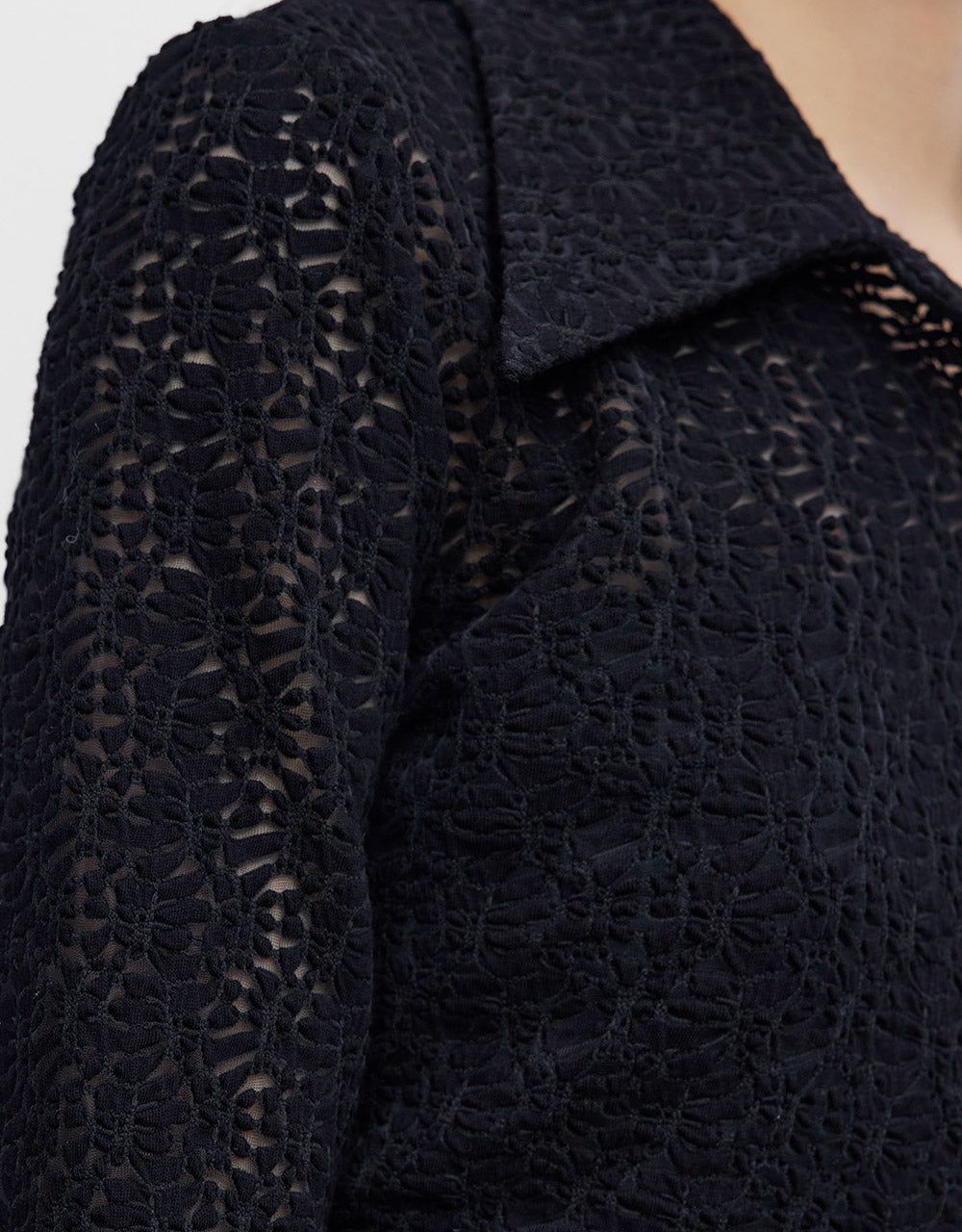 Ruched Button Up Fitted Blouse sold by Urban Revivo product image thumbnail 3