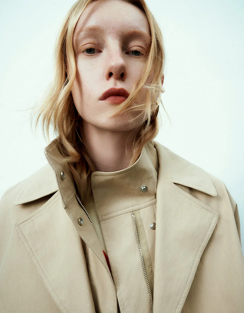 Drop Shoulder Sleeve Trench Coat sold by Urban Revivo product image thumbnail 5