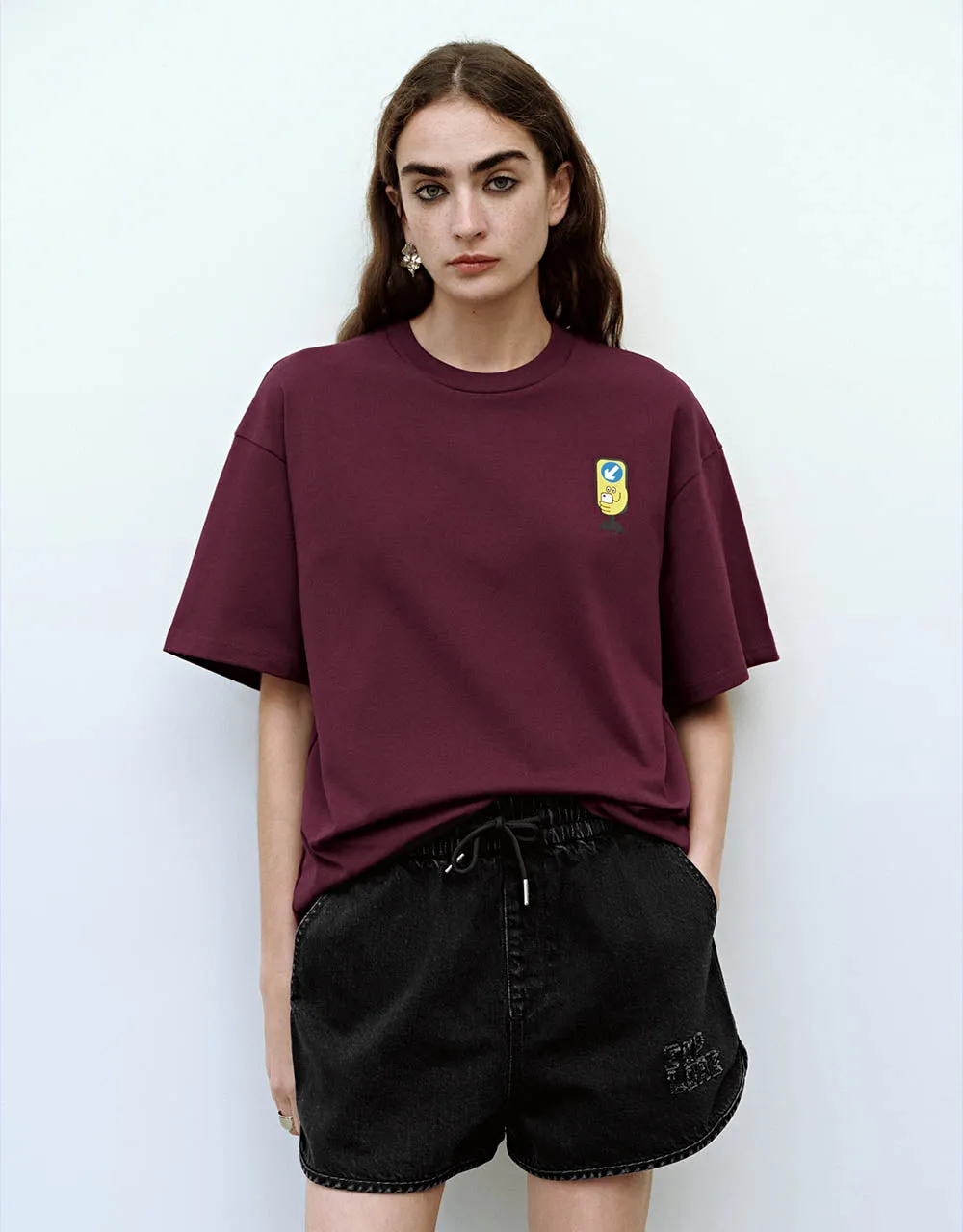 Crew Neck Loose T-Shirt sold by Urban Revivo