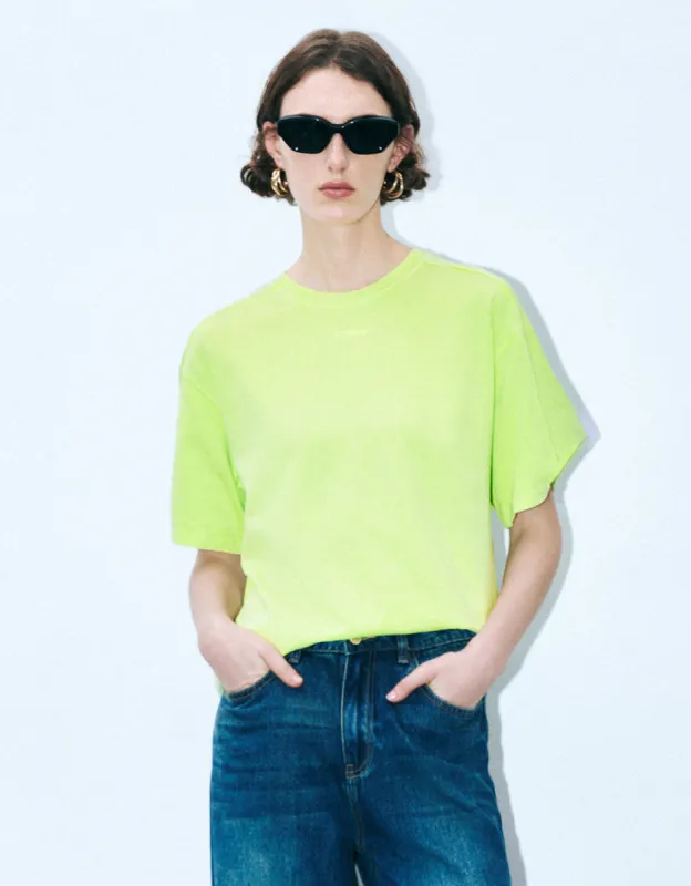 Crew Neck Loose T-Shirt sold by Urban Revivo