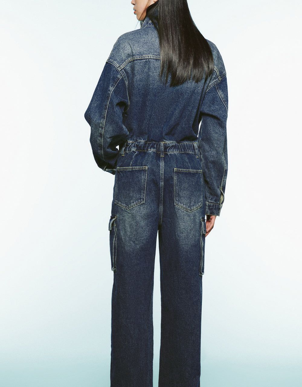 Loose Denim Jumpsuit sold by Urban Revivo product image thumbnail 4