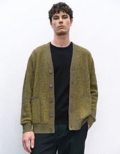 Striped Knitted Cardigan sold by Urban Revivo