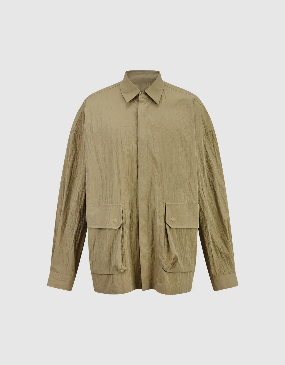 Button Up Oversized Jacket sold by Urban Revivo product image thumbnail 3