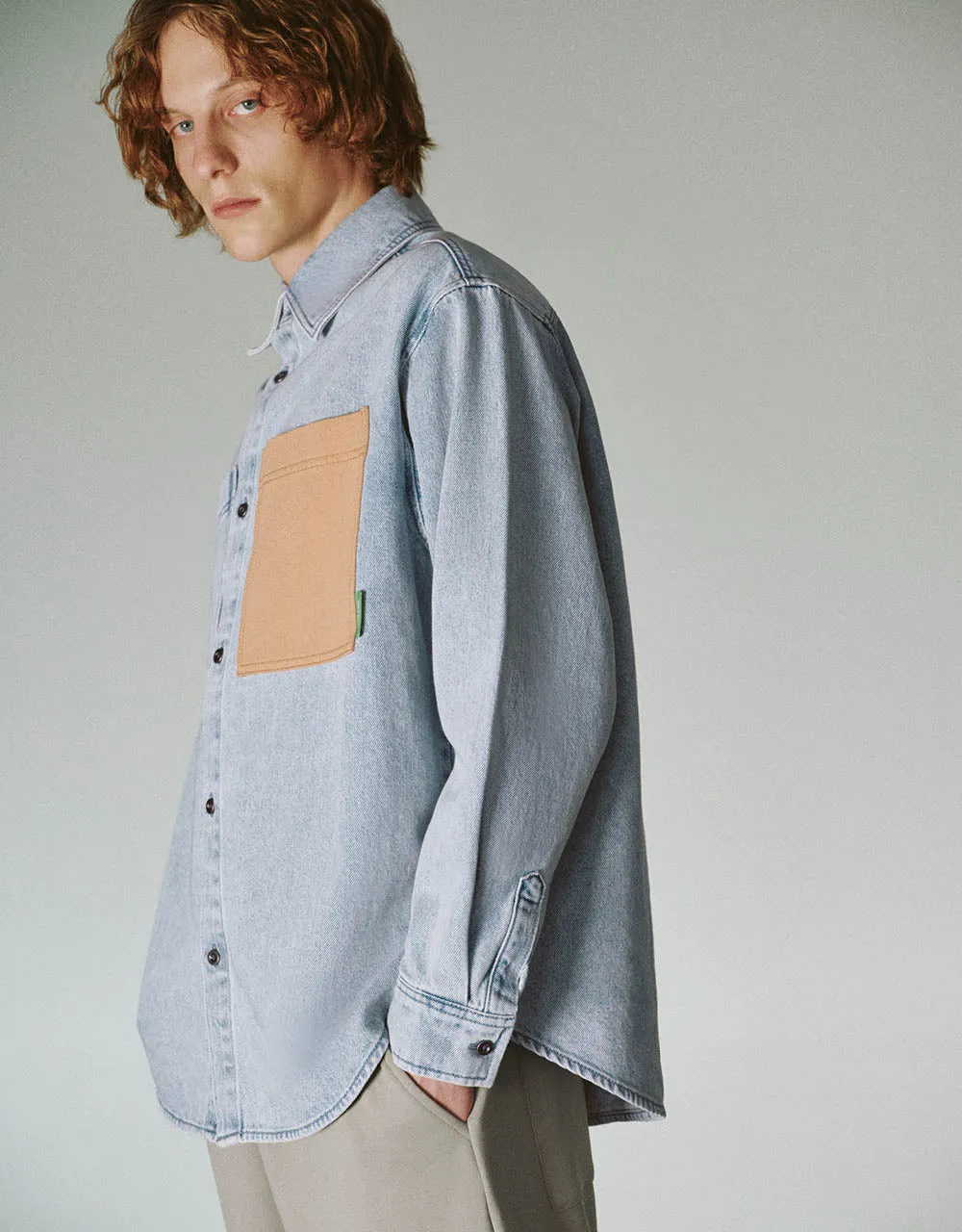 Loose Denim Shirt sold by Urban Revivo product image thumbnail 3