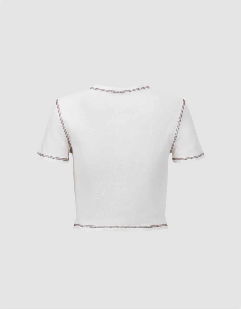 Crew Neck Skinny T-Shirt sold by Urban Revivo product image thumbnail 5